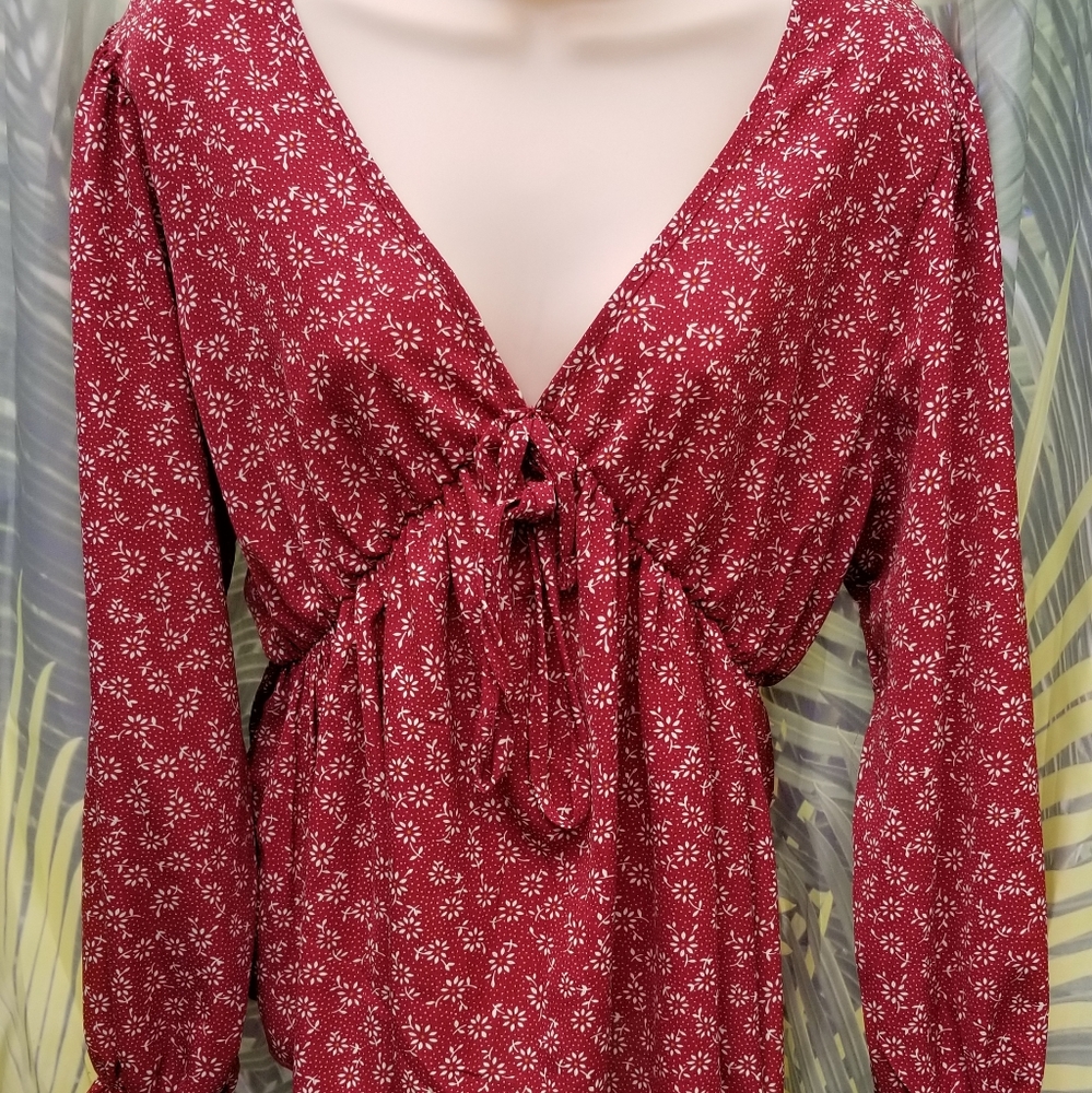 SHEIN Curve, long sleeve blouse